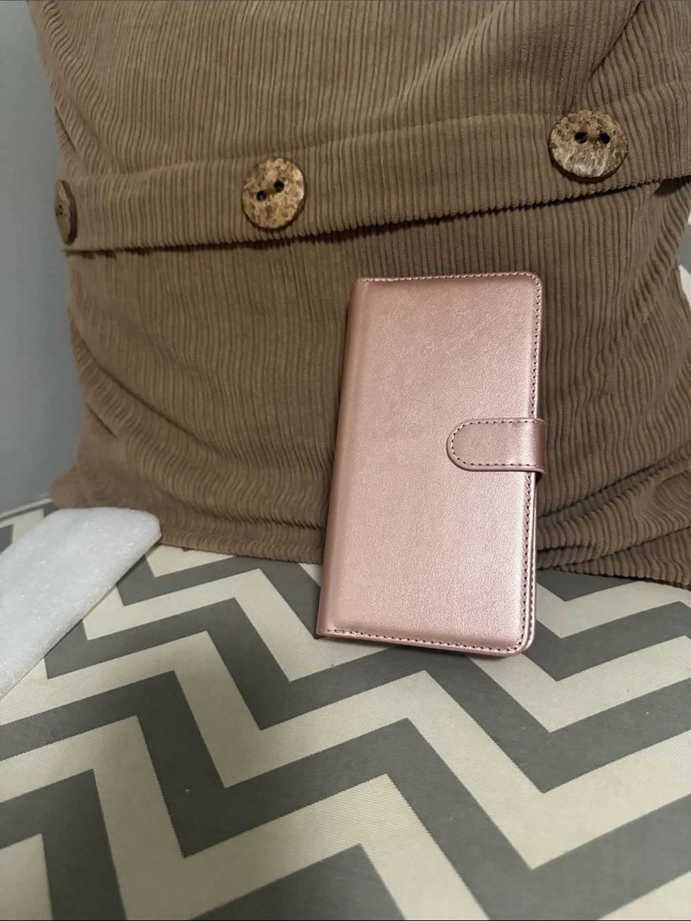 ***2/$15*** Rose Gold Flip Wallet Phone Case with Camera Cutout